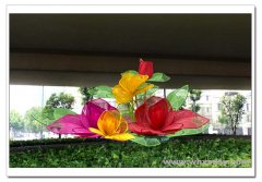 《花开富贵》/武汉/ 长江二桥下 / 不锈钢锻造